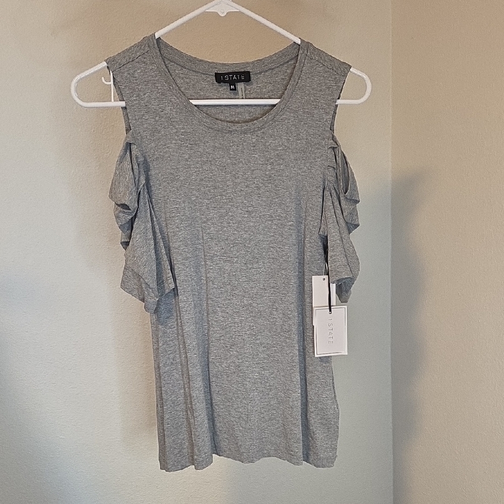 1. State Cold Shoulder Tee